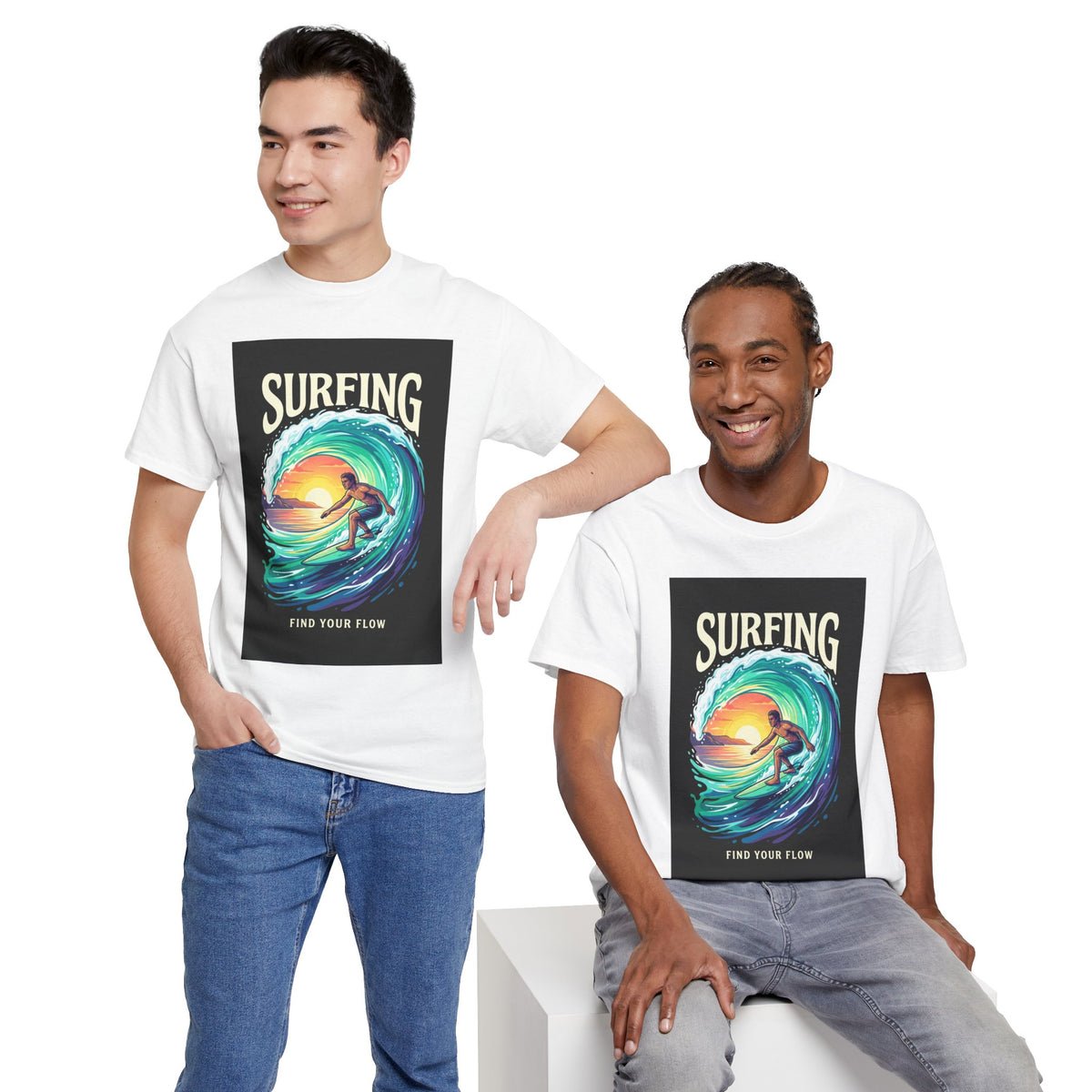 Find Your Flow Surfing T-Shirt | Ocean Adventure