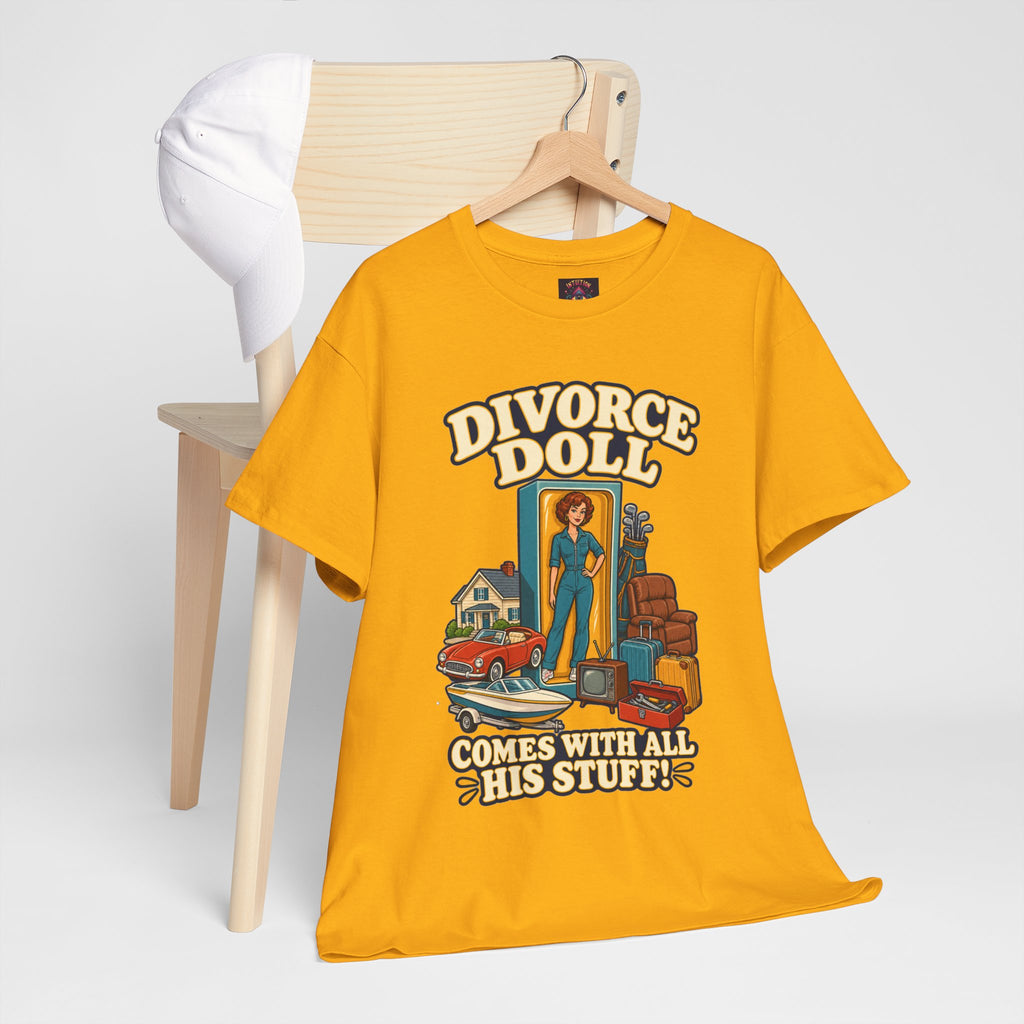 Comes With All His Stuff Funny Divorce T-Shirt