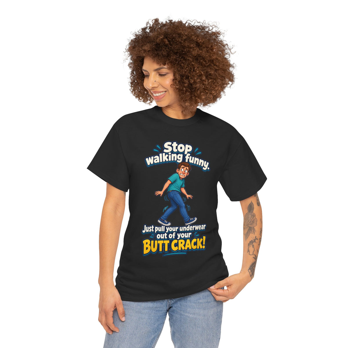 Stop Walking Funny T-Shirt | Cheeky Joke Humor