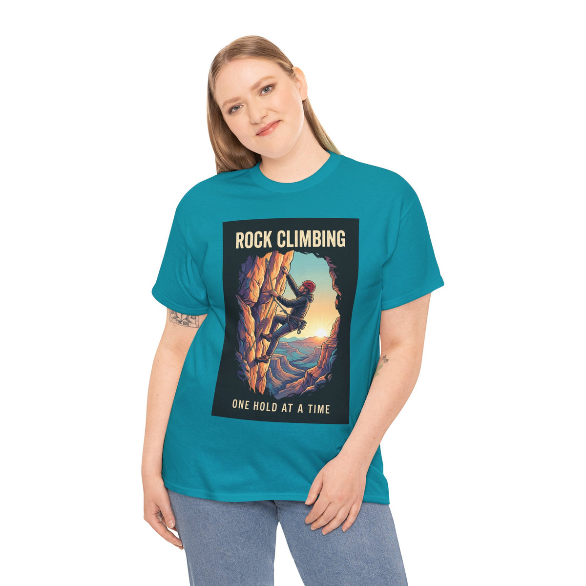 One Hold at a Time Rock Climbing T-Shirt | Outdoor Adventure