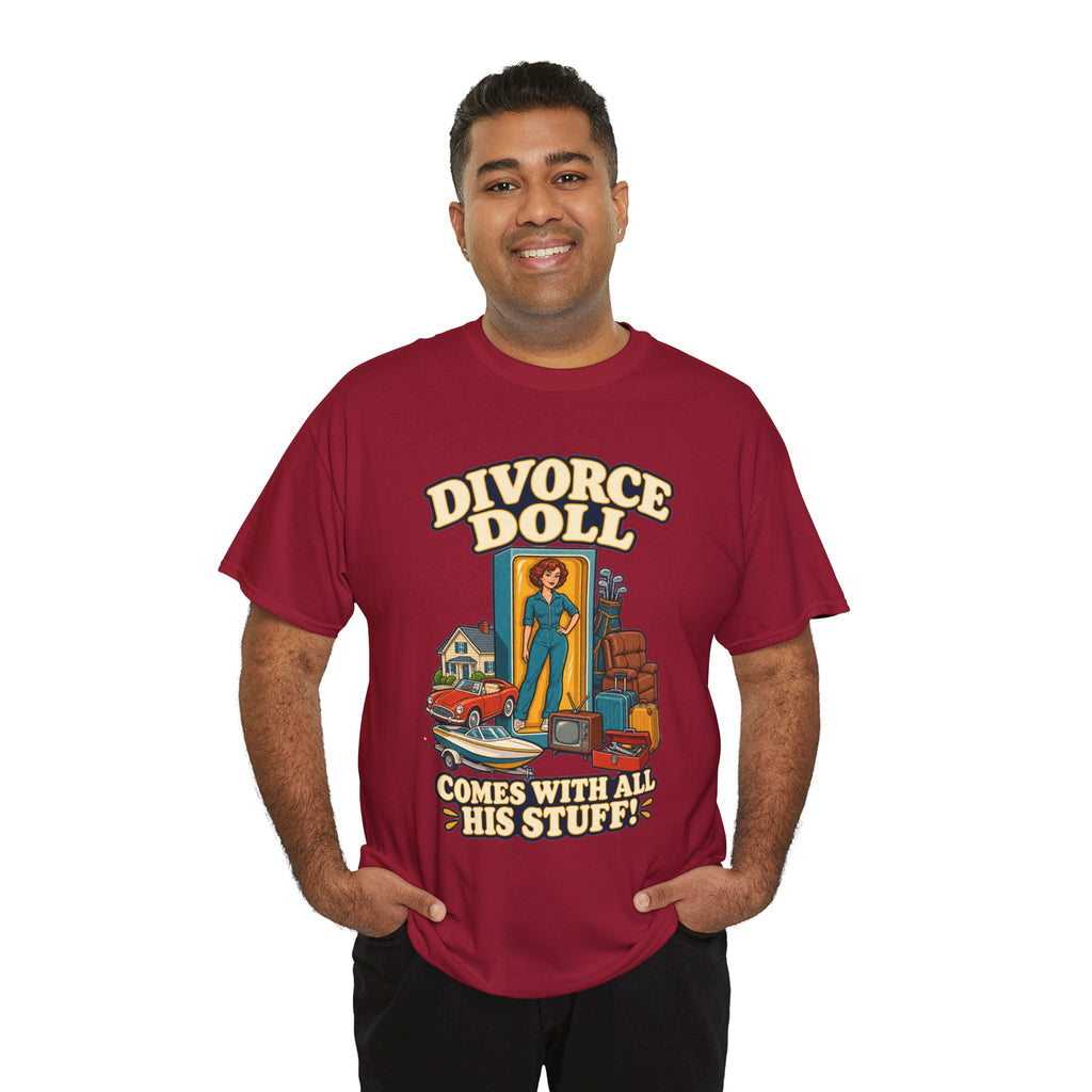 Comes With All His Stuff Funny Divorce T-Shirt
