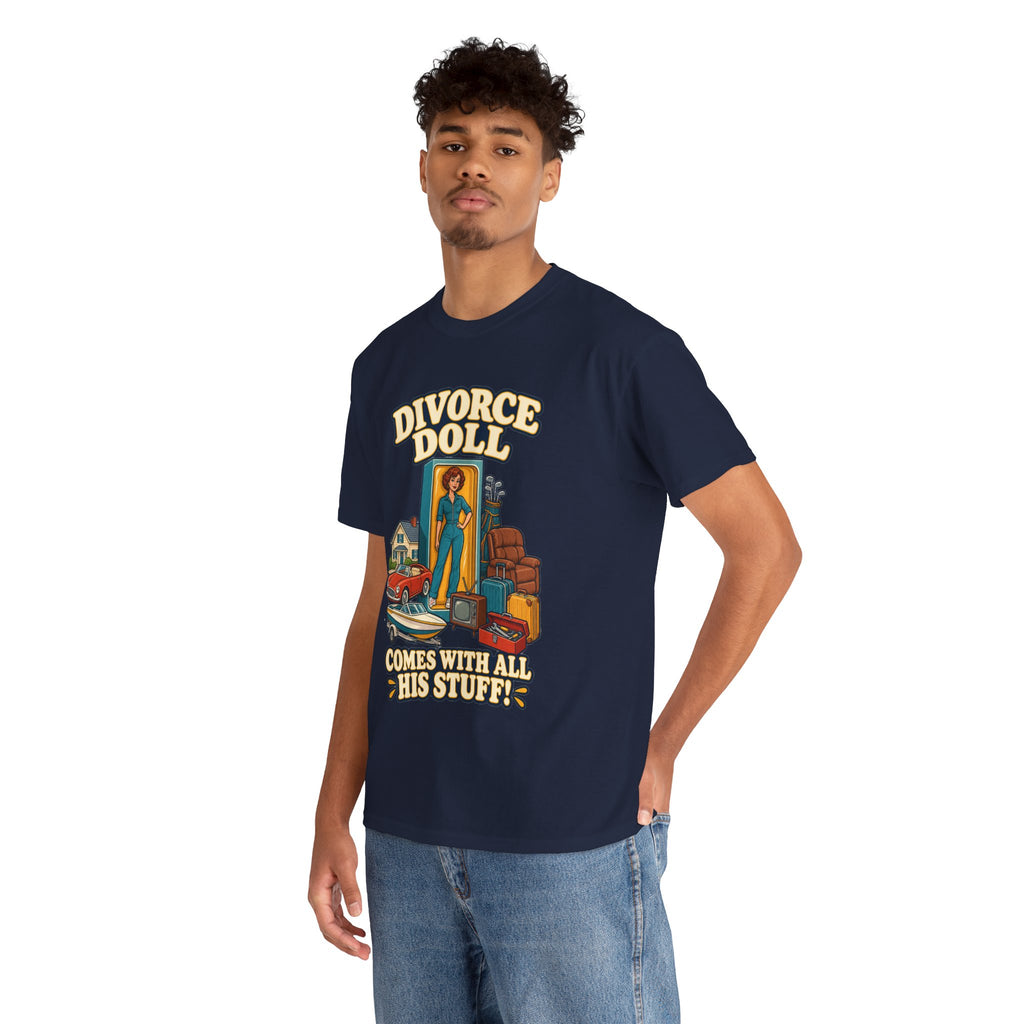 Comes With All His Stuff Funny Divorce T-Shirt