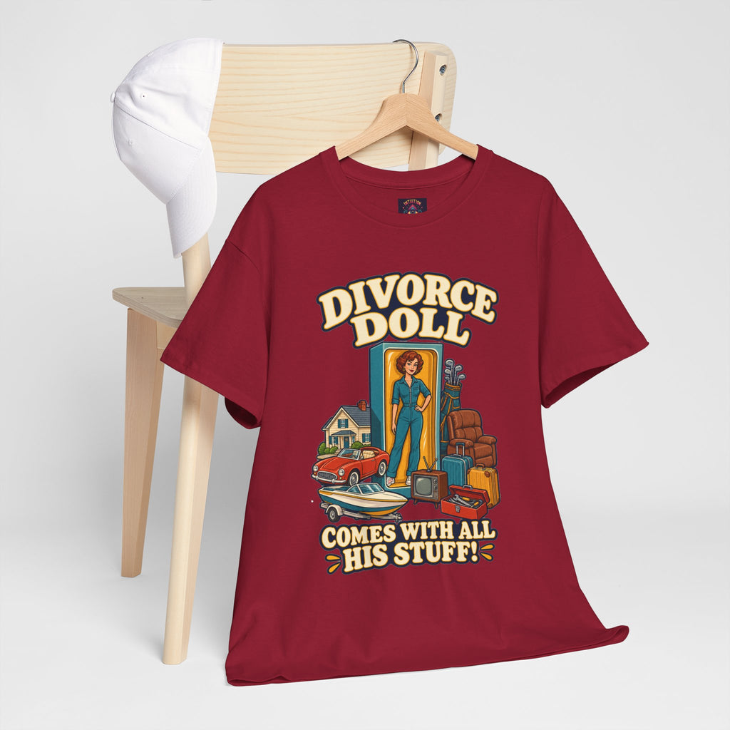 Comes With All His Stuff Funny Divorce T-Shirt