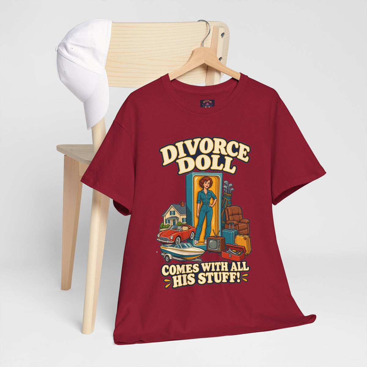 Comes With All His Stuff Funny Divorce T-Shirt