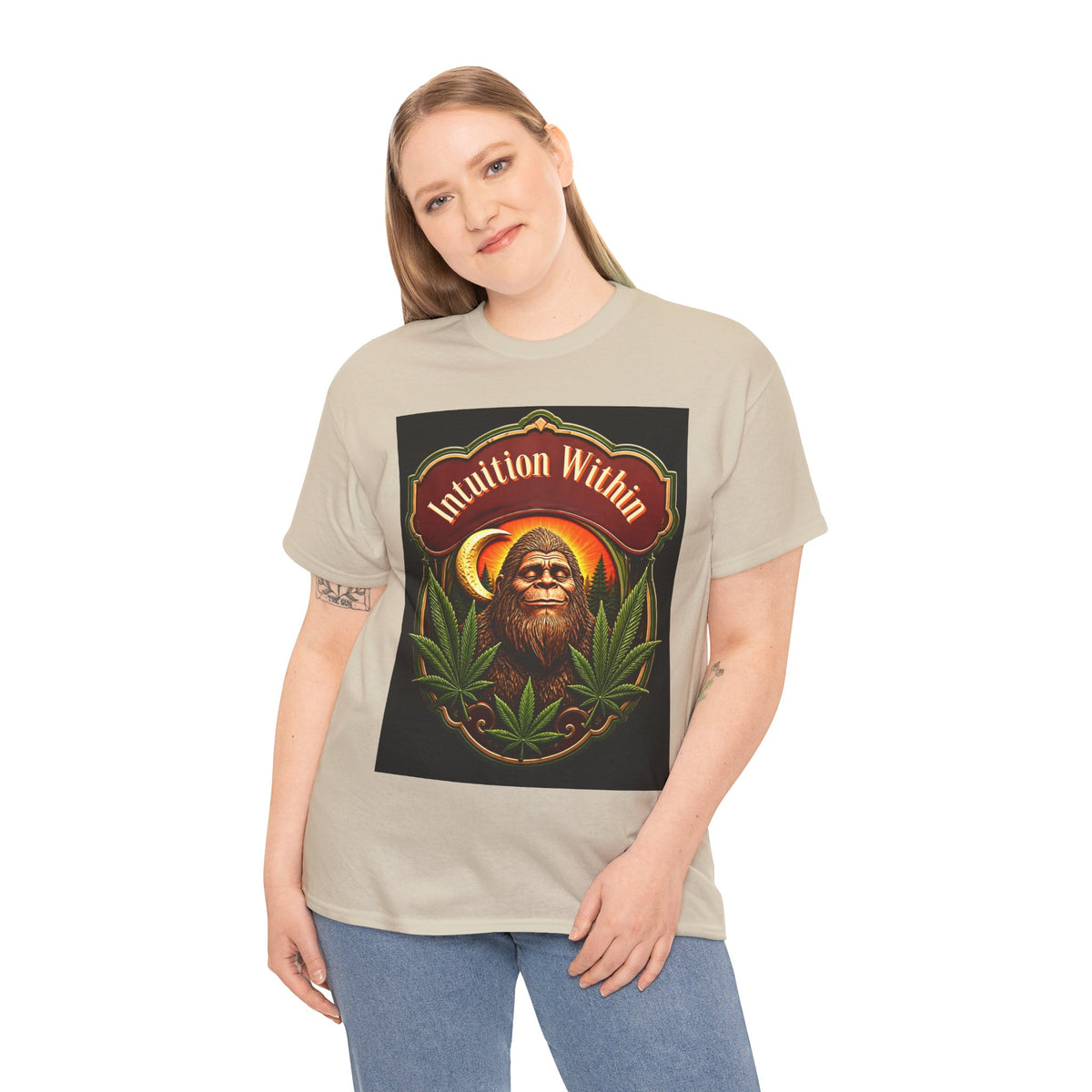 Bigfoot Crescent Moon Graphic Tee