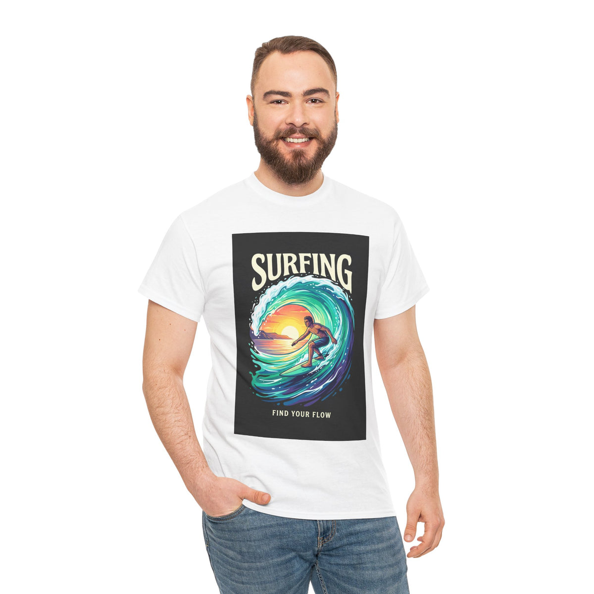 Find Your Flow Surfing T-Shirt | Ocean Adventure