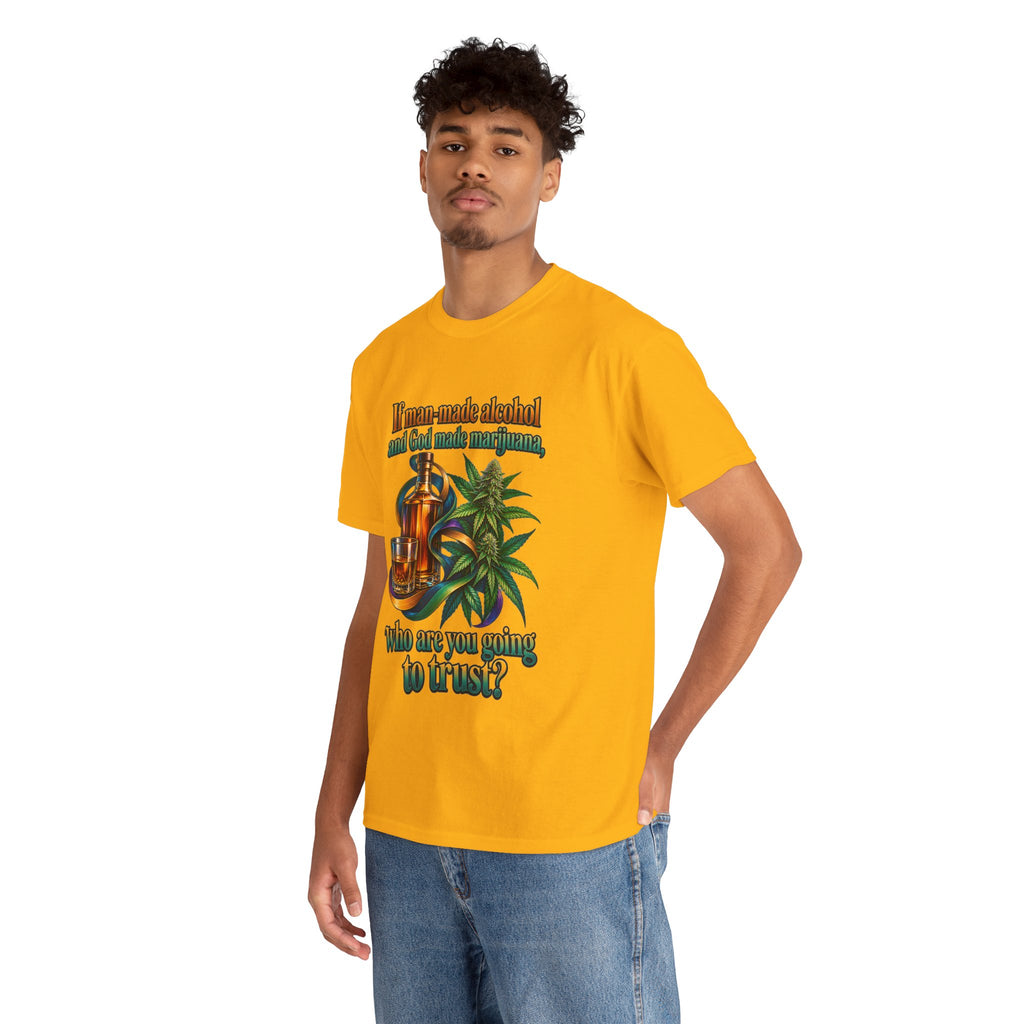 Homemade Alcohol & Cannabis Humor T-Shirt