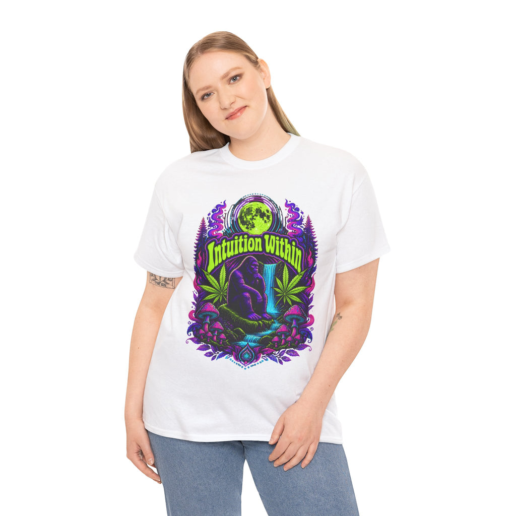 Moonlit Bigfoot Waterfall Graphic Tee