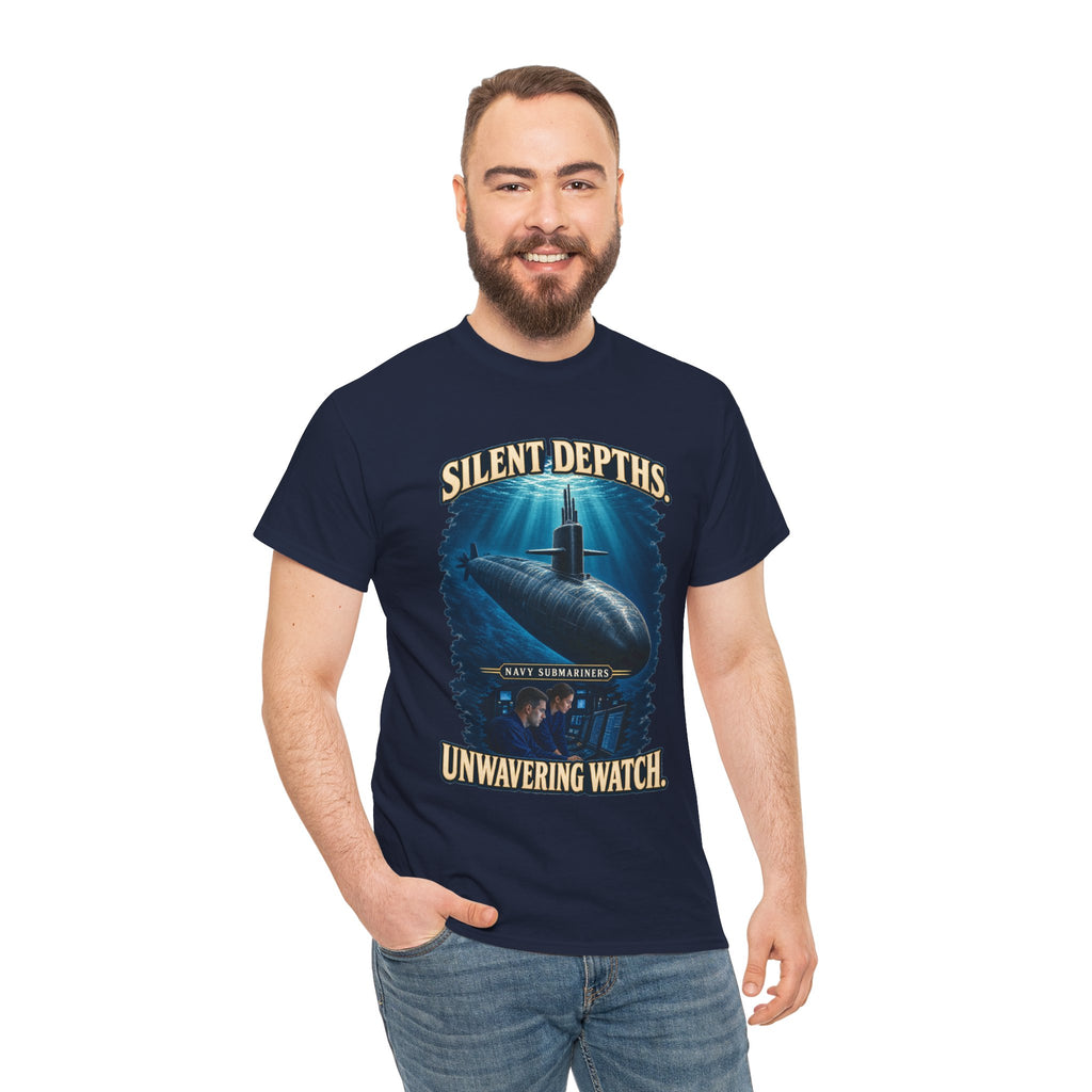 Silent Depths, Unwavering Watch T-Shirt | Submariner Tribute