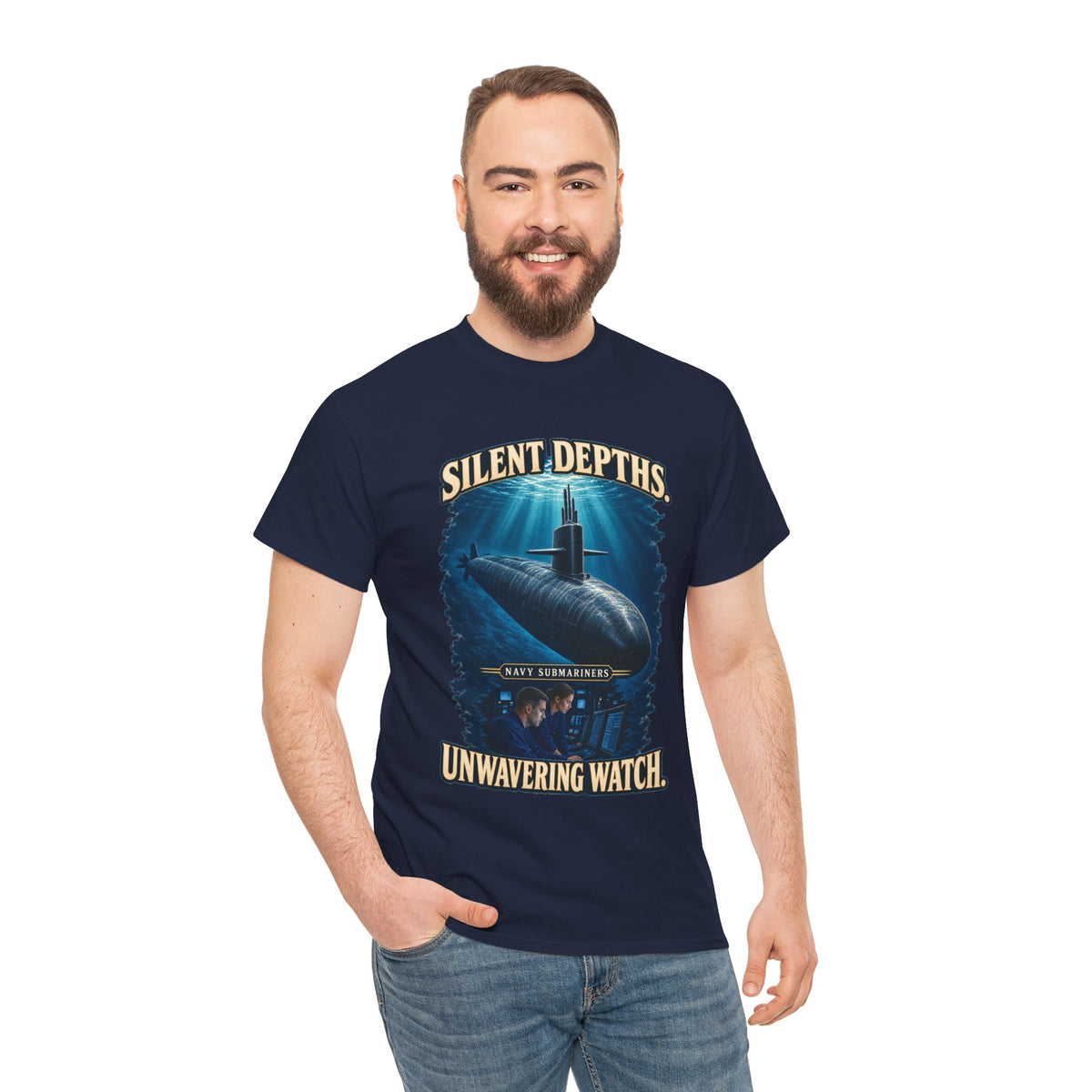 Silent Depths, Unwavering Watch T-Shirt | Submariner Tribute