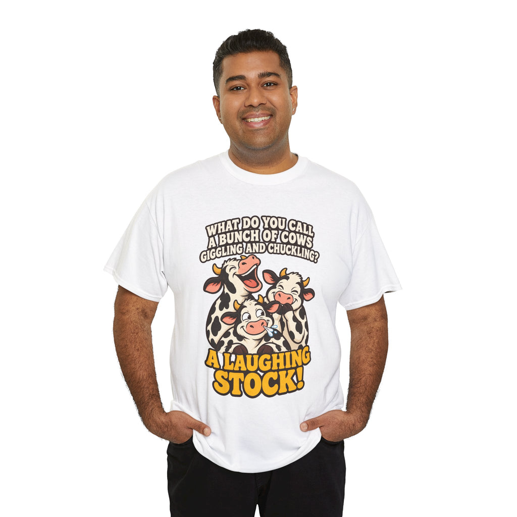 A Laughing Stock Cow Pun T-Shirt