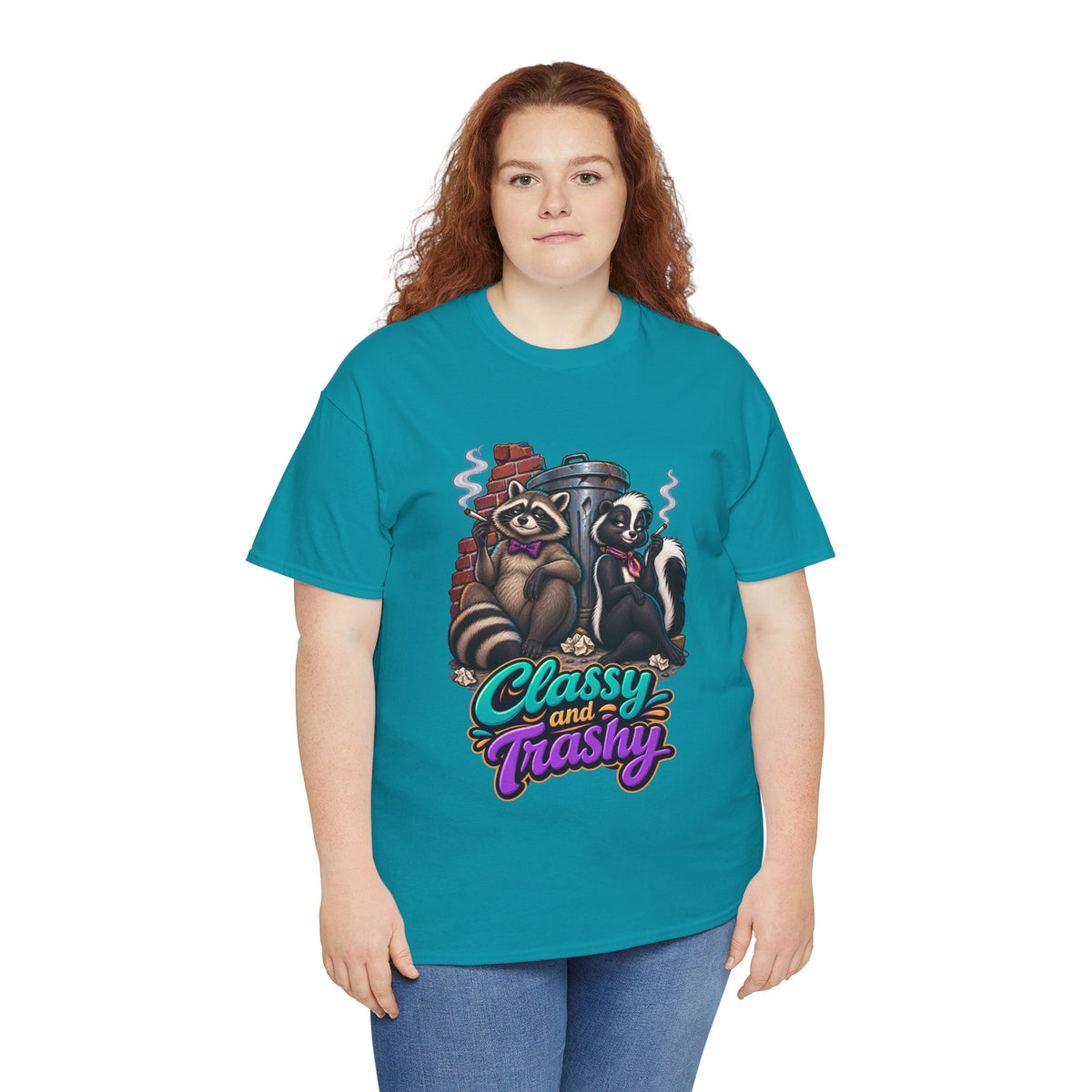 Classy and Trashy Raccoon T-Shirt | Trash Panda Humor
