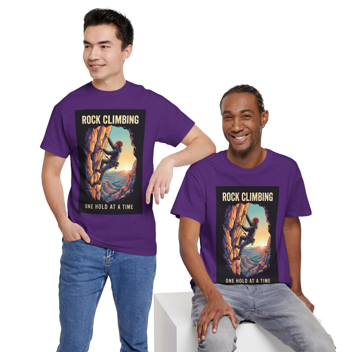 One Hold at a Time Rock Climbing T-Shirt | Outdoor Adventure