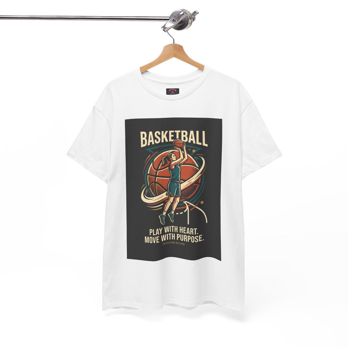 Play with Heart, Move with Purpose Basketball T-Shirt