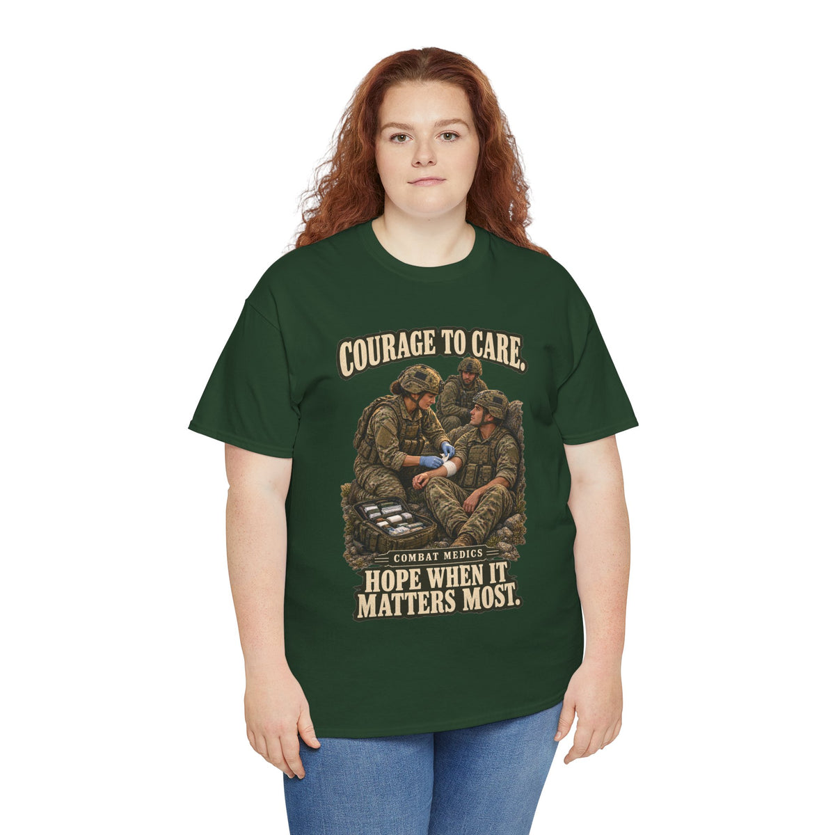 Courage to Care Combat Medic T-Shirt | Military Tribute
