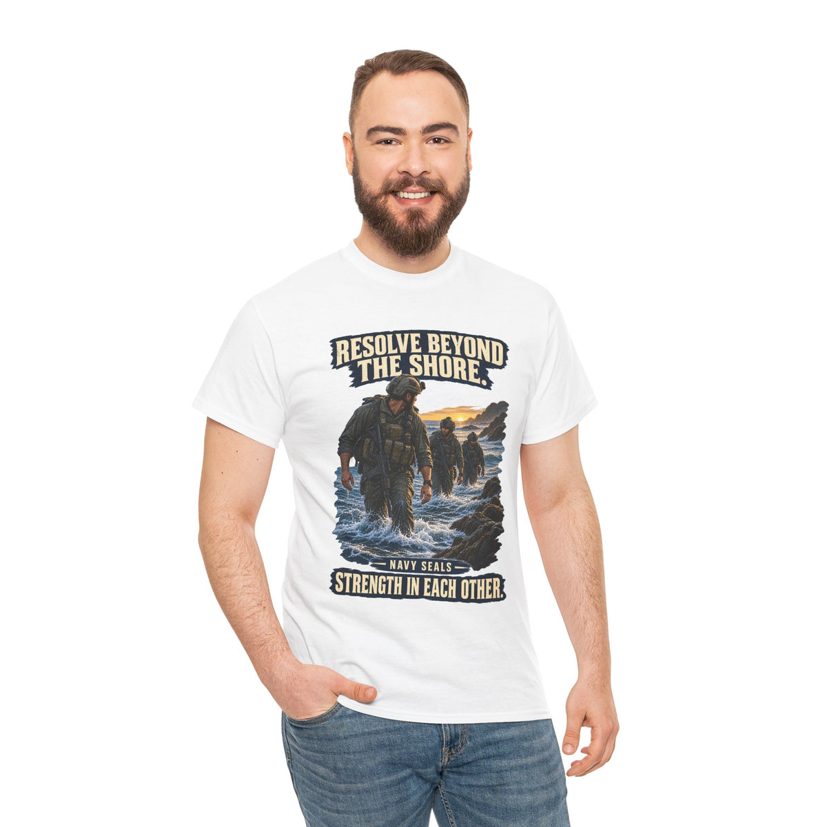 Resolve Beyond the Shore T-Shirt | Navy SEALs Tribute