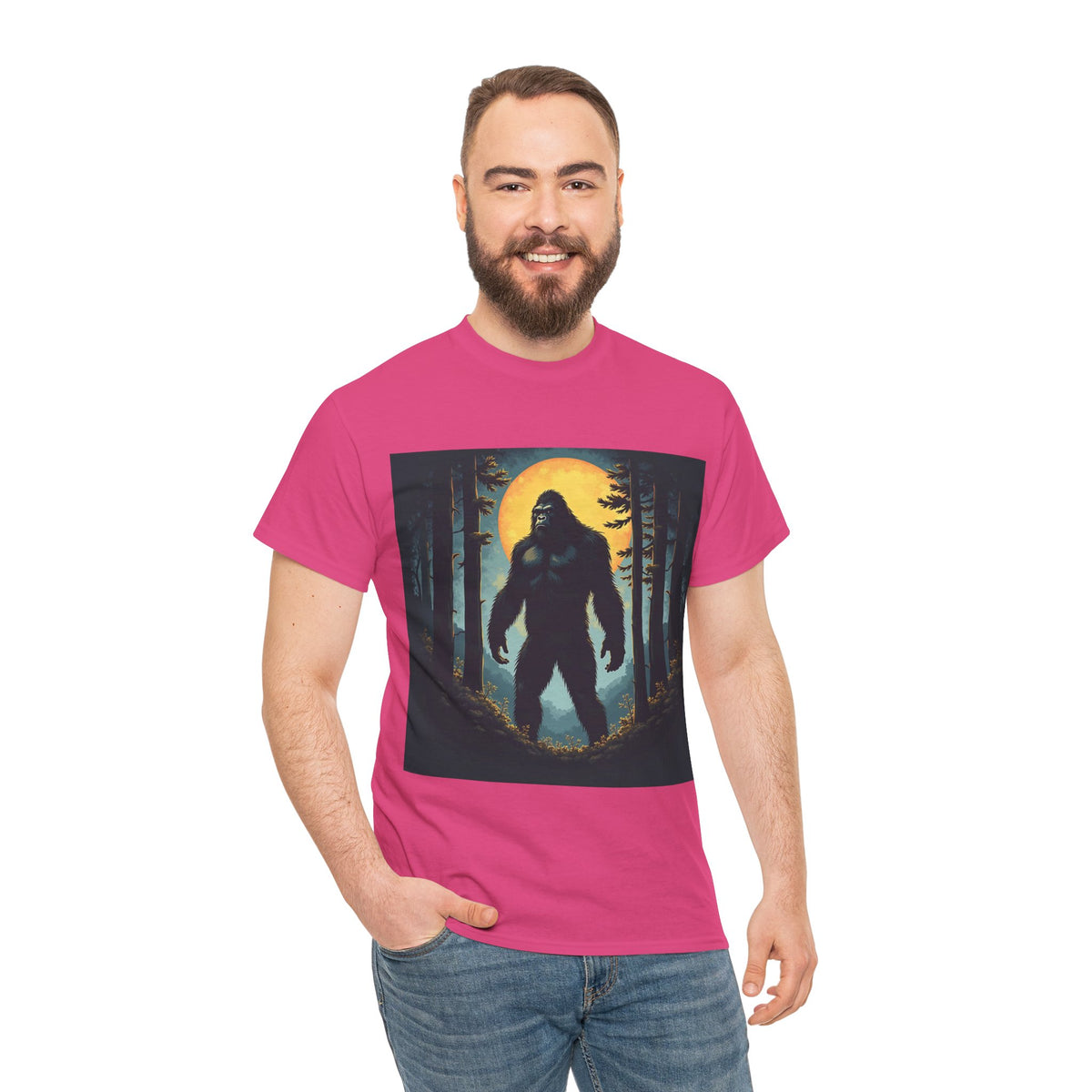 Bigfoot Forest Moon Graphic Tee