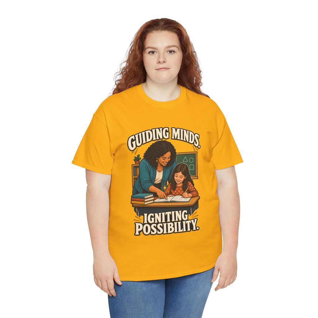 Guiding Minds, Igniting Possibility T-Shirt | Teacher Tribute