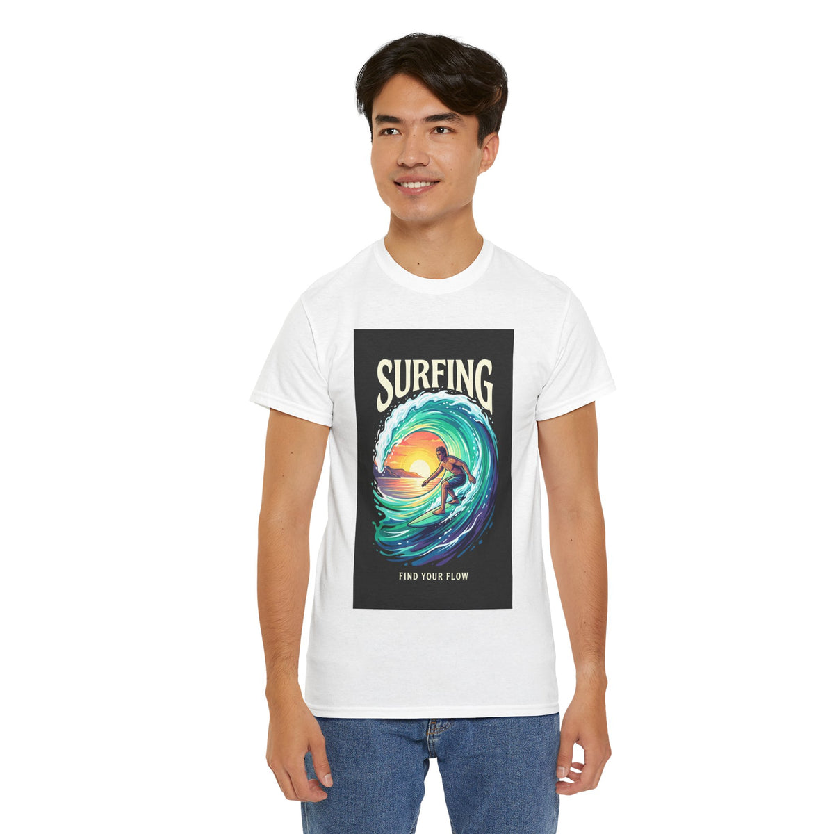 Find Your Flow Surfing T-Shirt | Ocean Adventure