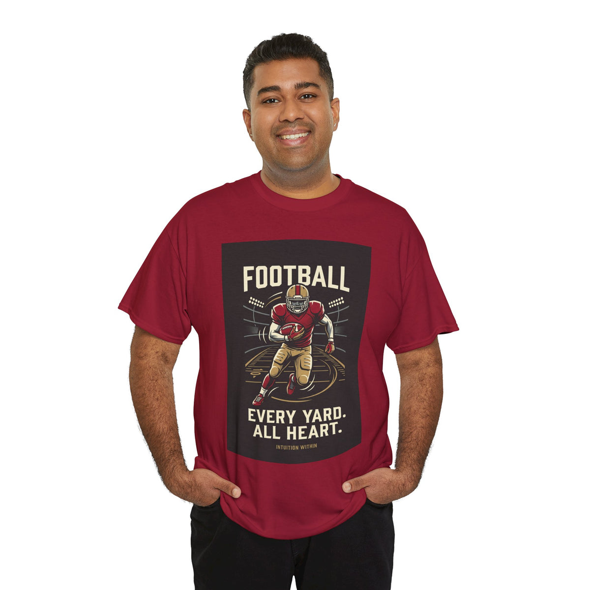 Every Yard, All Heart Football T-Shirt
