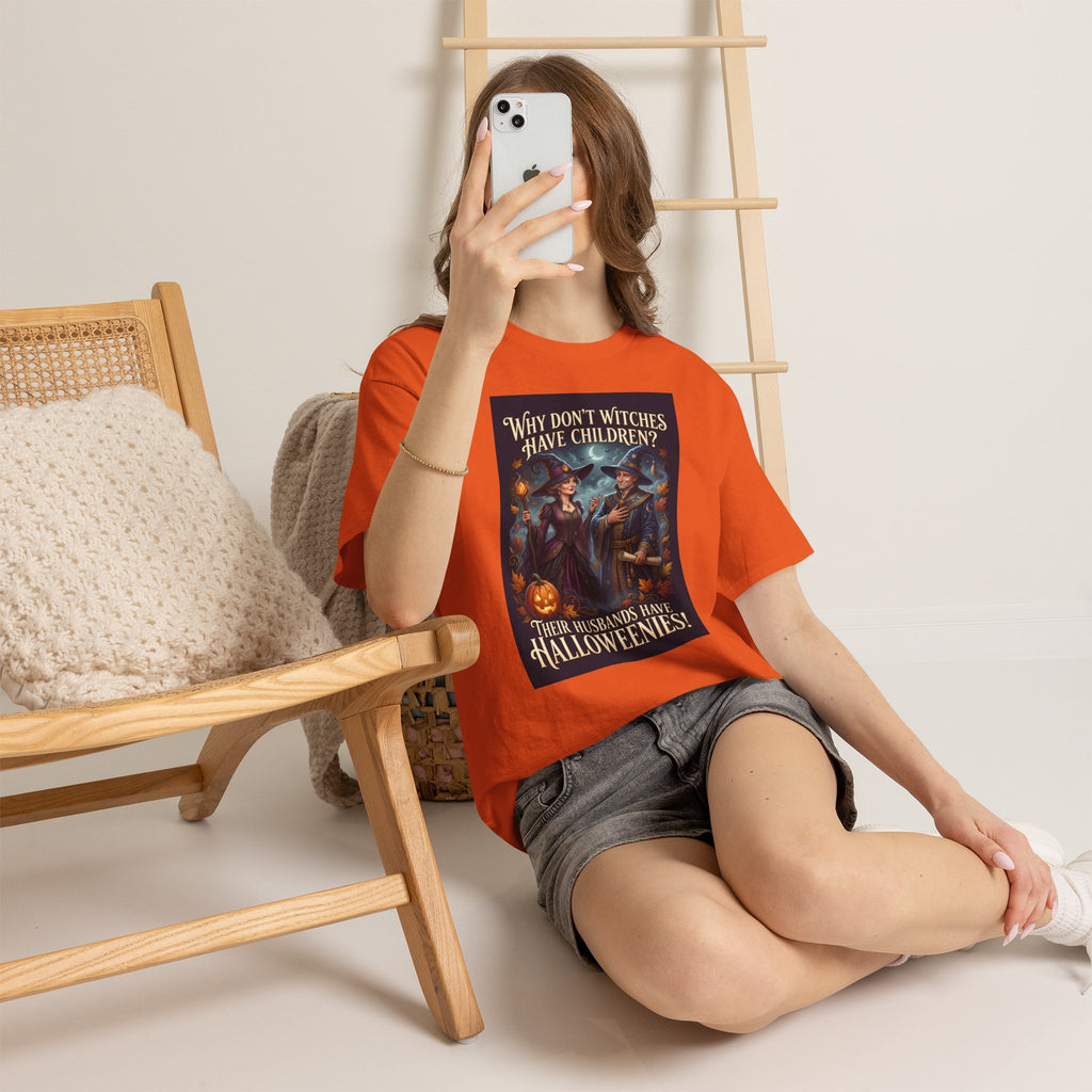 Halloweenies Witch Joke T-Shirt | Cheeky Halloween Humor