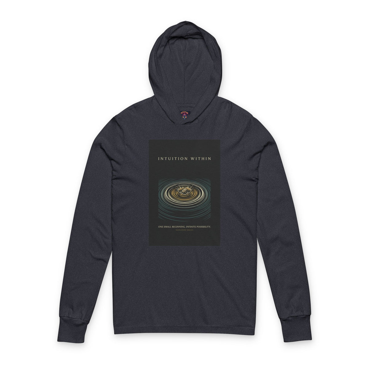 Cosmic Inspiration Hooded Long Sleeve Tee | Intuition Within Signature Series
