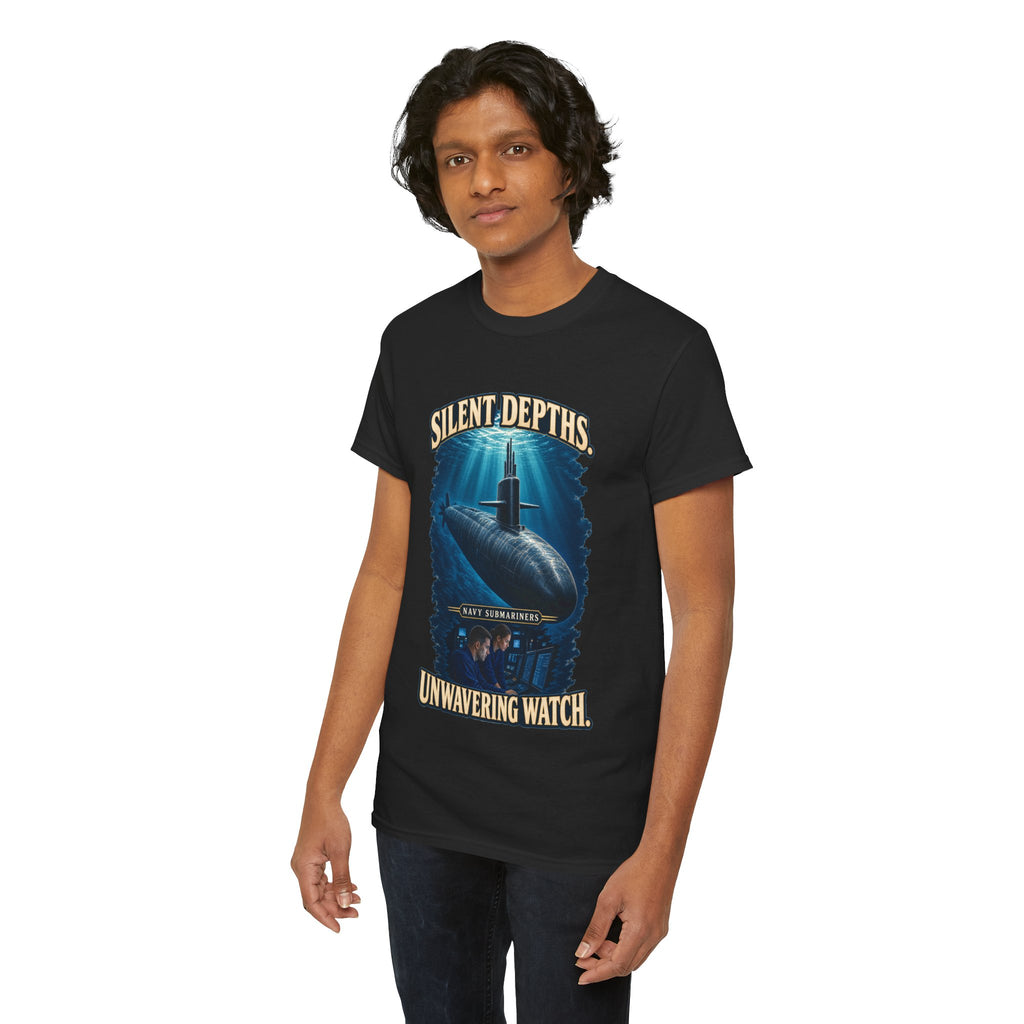 Silent Depths, Unwavering Watch T-Shirt | Submariner Tribute